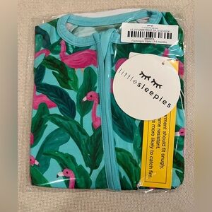 Palm Springs Flamingo Little Sleepies Zippy